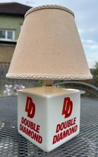 ULTRA RARE vintage Double Diamond advertising pub table lamp by Bristol Pottery?