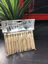 VINTAGE 24 Wooden Dolly Pegs