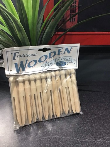 Vintage wooden dolly pegs - dolly,