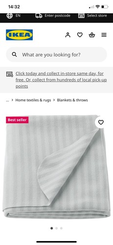 Ikea vitmossa grey fleece - vitmossa,