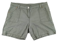 TU Linen Khaki Shorts Womens