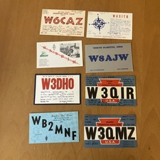 80x USA QSL cards ham radio all 1960s