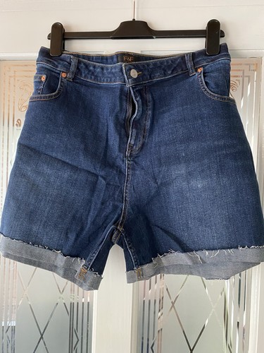 Women blue denim shorts - women's,