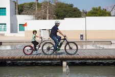 WeeRide Link Tagalong Trailer Baby Child Bike Seat Blue