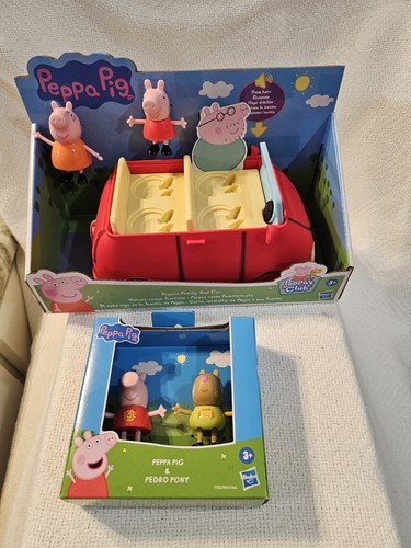 New peppa pig red family - new, car