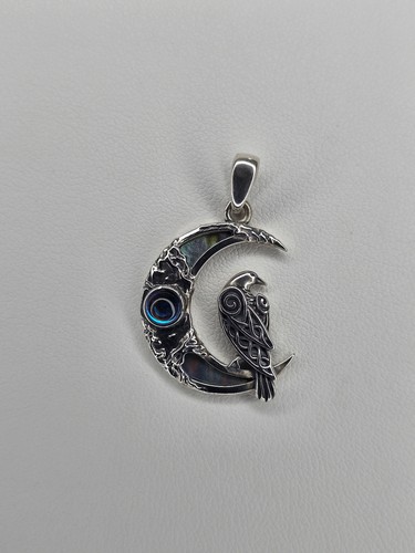 Celtic raven moon - moon, 925