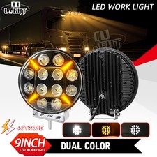 1X 9" Jumbo Round Full LED