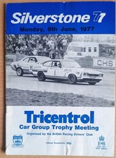 Silverstone Race Day Programme June 1977 When You Knew Which Car Was Which!!