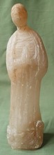 Medieval style carved stone figure of a praying Woman.  Ex. Sothebys