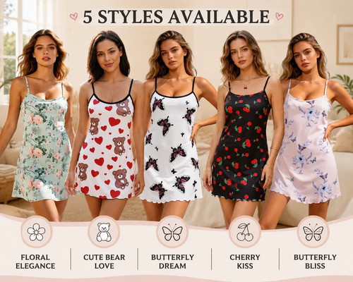 Ladies strappy nightdress - strappy,