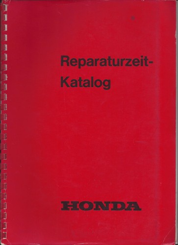 Honda catalogue repair times - honda,