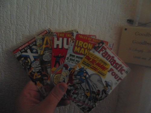 Marvel comic cover postcards - marvel,