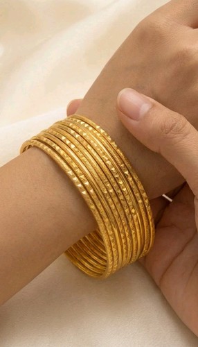 22k gold plated indian - plated, bangles