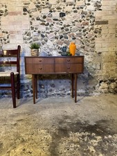 Stunning Little Mid-Century Danish Teak Kommode / Entree Chest of Drawers - MCM