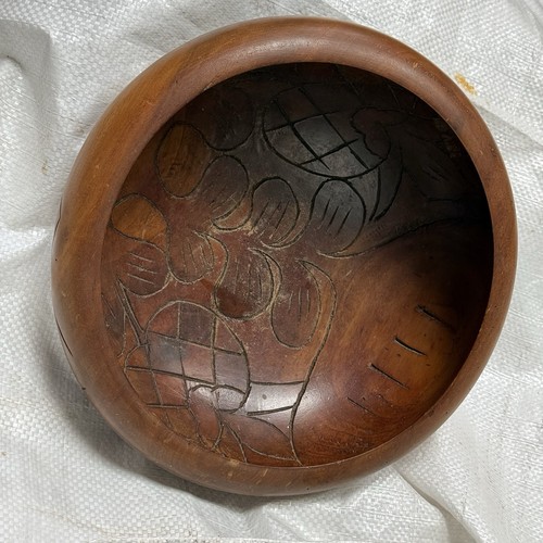 Vintage hand carved wooden - hand,