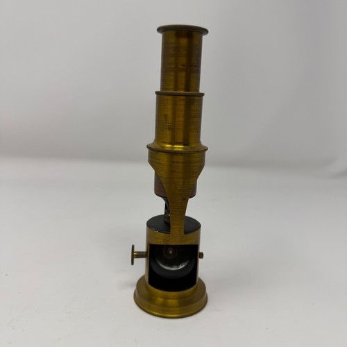 Antique brass drum microscope - antique,