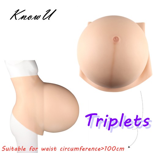 Silicone fake belly - fake, oversized