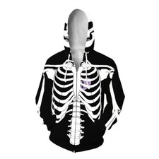 Mens Fashion Skeleton Hoodie