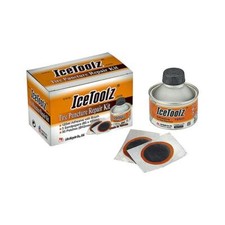 Icetoolz 65B1 Bicycle Tire Puncture Repair Kit 30 Patches 125ml Glue