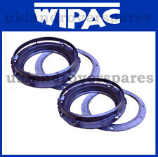 LAND ROVER DEFENDER HEADLAMP BOWL / HEADLIGHT BOWL WITH BLACK BEZEL WIPAC PAIR