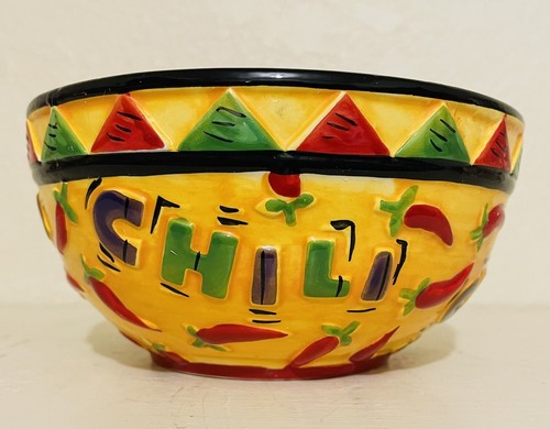 Fiesta chili bowl ceramic - fiesta,