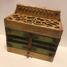 Used Showa Retro Accordion Yamaha Chromatic Button Type Antique Interior