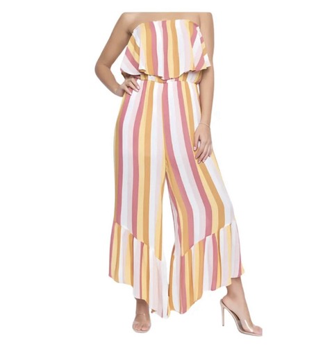 Blue blush striped strapless - blue,