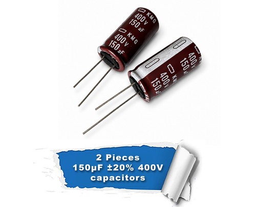 2psc 150uf 400v - 150uf,