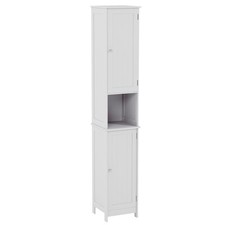Priano Tall Cabinet Freestanding Bathroom 2 Door Storage Cupboard Unit
