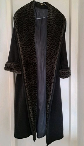Ladies coat nuage grey leopard - coat,