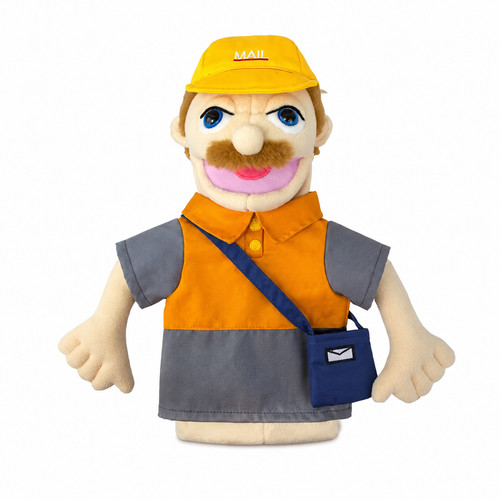 40cm mail man hand puppet - man,