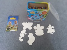 HAMA BEADS IN BOX WITH 5 PEGBOARDS MIXED COLOURS