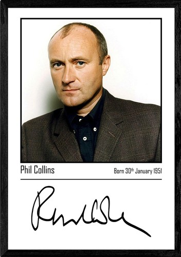 Phil collins autograph - collins,