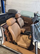 Jaguar E-Type Series3 Leather Seat Cover Kit. STANDARD GRAIN LEATHER. NO  VINYL