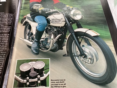 Triumph white tiger t90 steve - triumph,