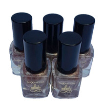 LOT 5x MAX FACTOR NAILFINITY NAIL VARNISH #882 ANGEL NAILS 4ml TRAVEL SIZE NEW!