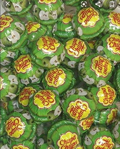 50x chupa chups lollies apple - 50x,