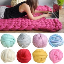 250/500g DIY Chunky Wool Super Soft Bulky Arm Knitting Roving Crocheting Yarn