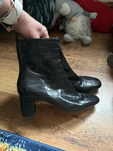 Faux leather boots black - h, m