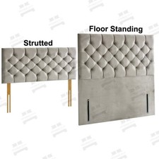 Headboard Plush Fabric Padded