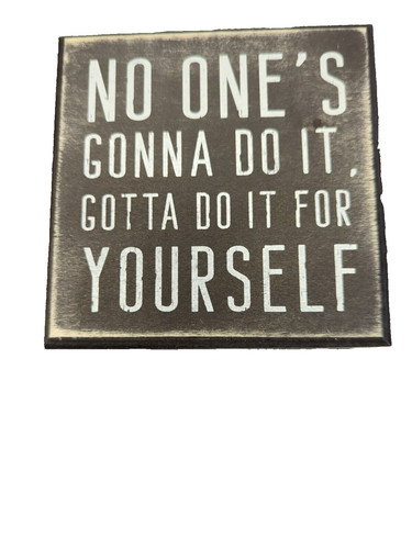 Motivational wood block - motivational,