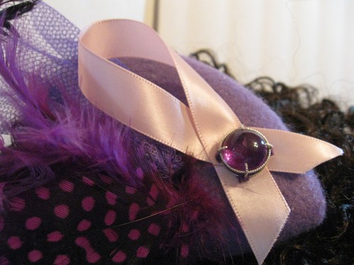 Lady fascinator hat with - hat,