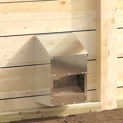 Chicken feeder galvanised - chicken,
