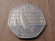 UNITED KINGDOM 50 PENCE 2012- OLYMPIC GAMES SAILING VGC