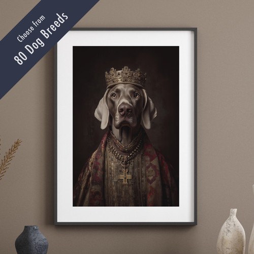 Royal dog portrait - dog,