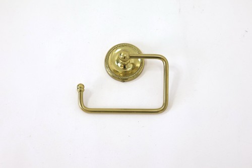 Vintage brass toilet roll - brass,