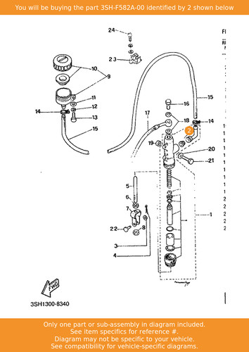 Yamaha joint 3sh - 3sh-f582a-00, oem