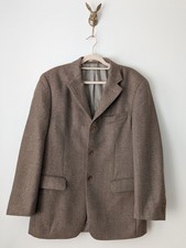 M&S MENS BROWN WOOL & CASHMERE