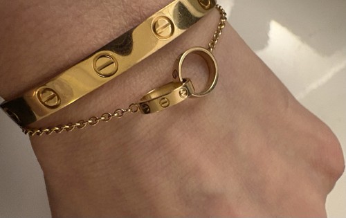 18k rose gold cartier - 18k,