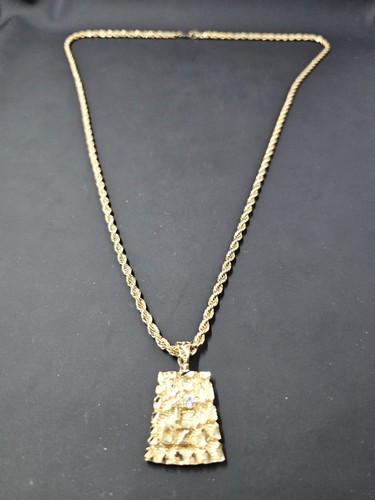 Vtg goldtone nugget - vtg, oz